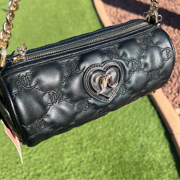 NWT Juicy Couture Choose Juicy II Quilted Barrel Bag w/Mini Bag in Liquorice - Picture 11 of 14